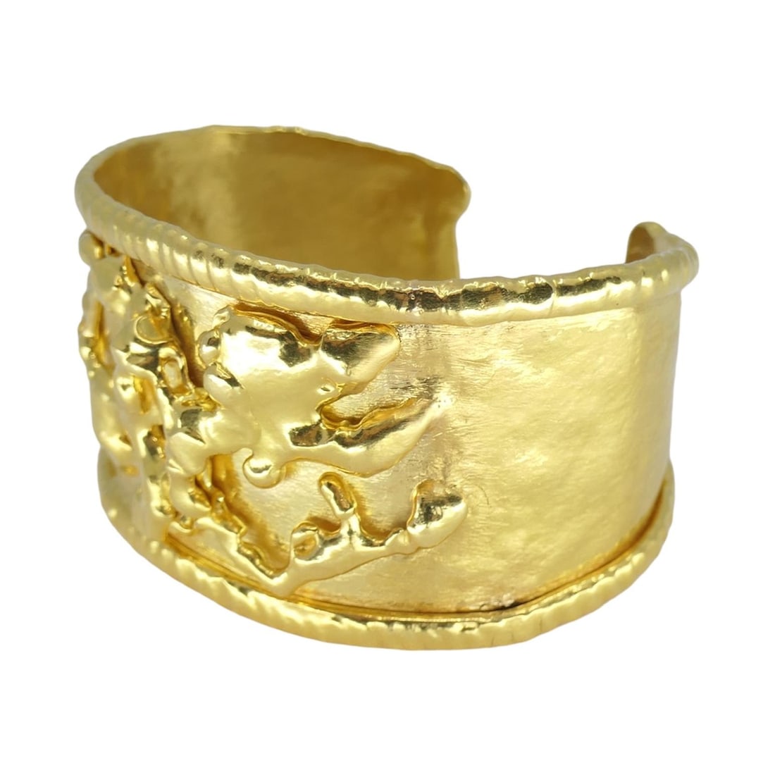 Jean Mahie 22k Gold Cuff Bracelet - 20