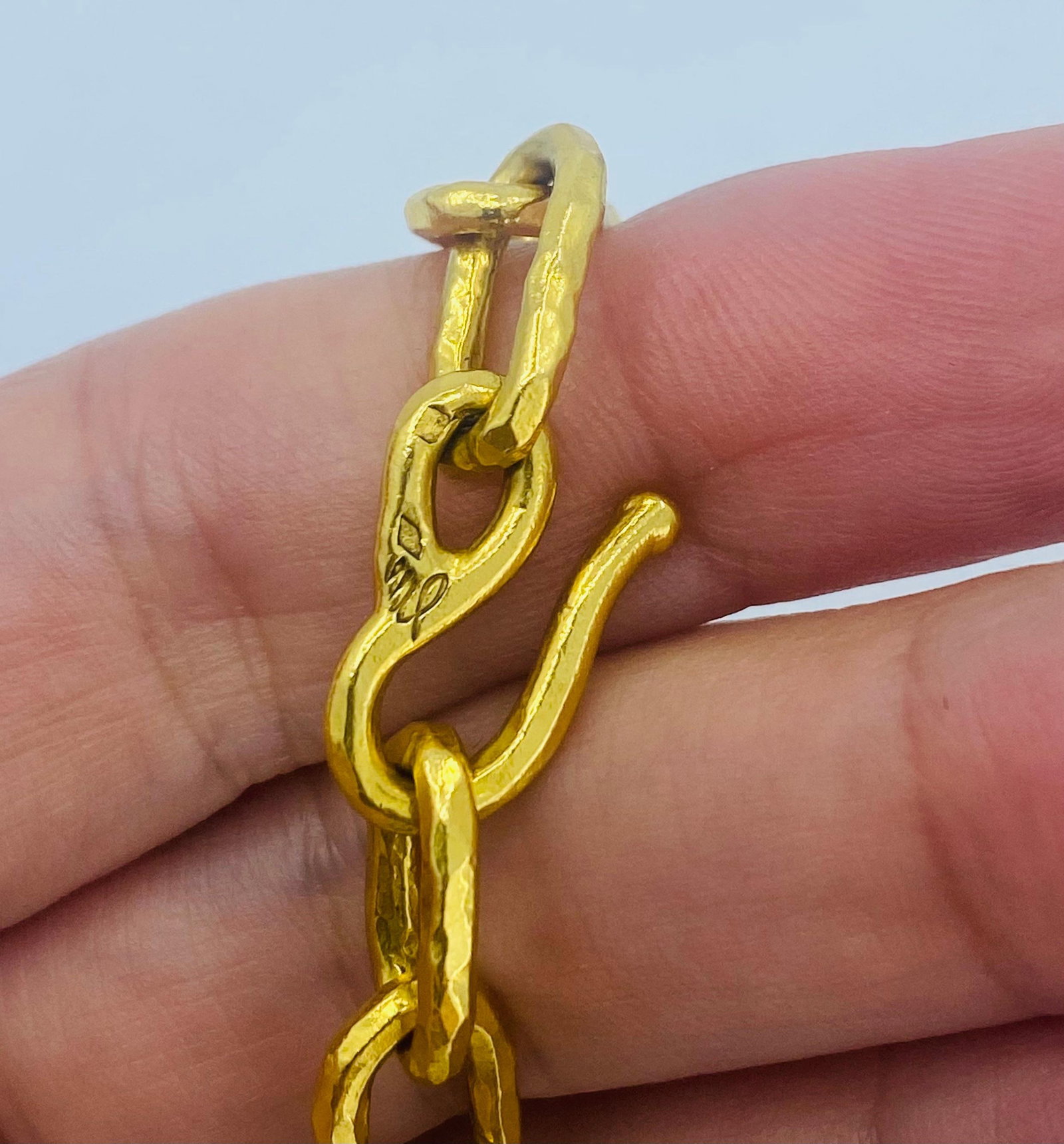 22k Gold Jean Mahie Figural Pendant Necklace - 6