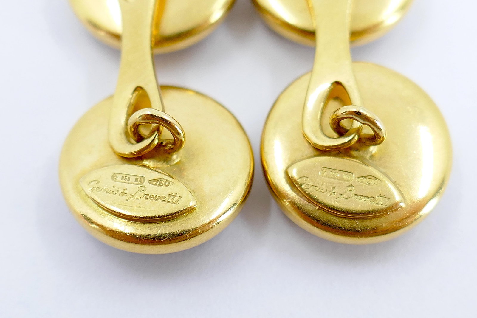 Vintage Genio & Brevetti 18k Gold & Lapis Anchor Cufflinks - 12