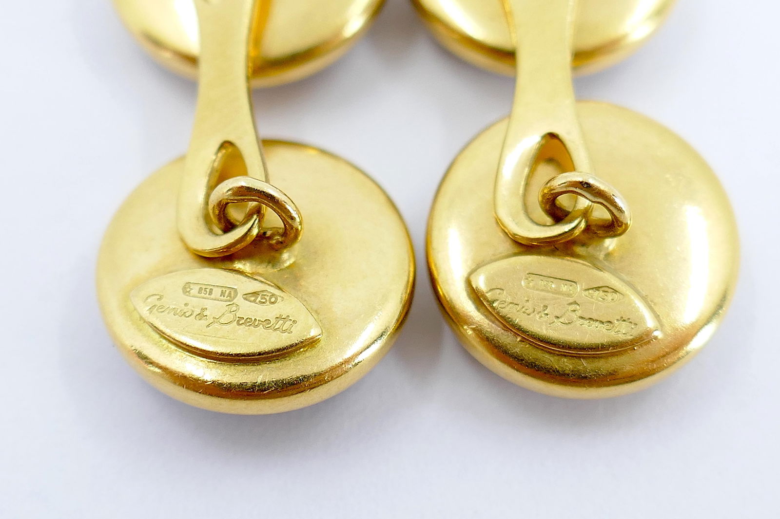 Vintage Genio & Brevetti 18k Gold & Lapis Anchor Cufflinks - 6