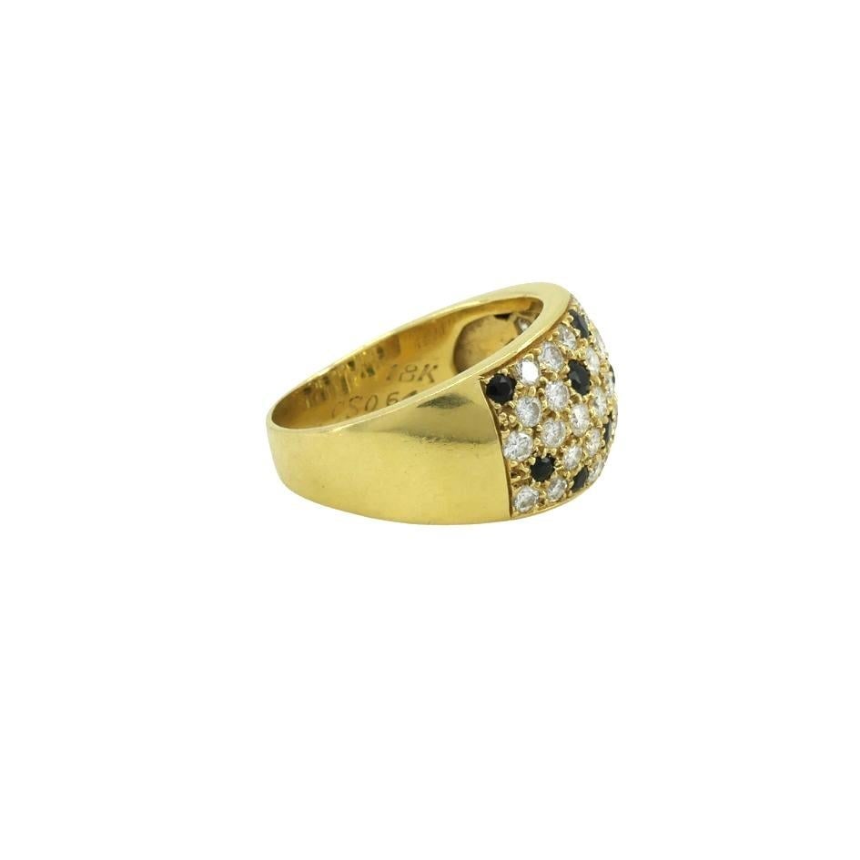 Van Cleef & Arpels 18k Gold Onyx Diamond Ring - 2