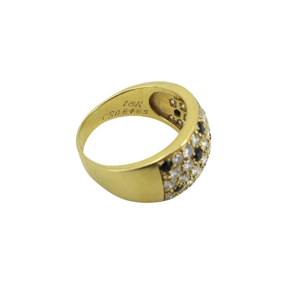 Van Cleef & Arpels 18k Gold Onyx Diamond Ring - 3