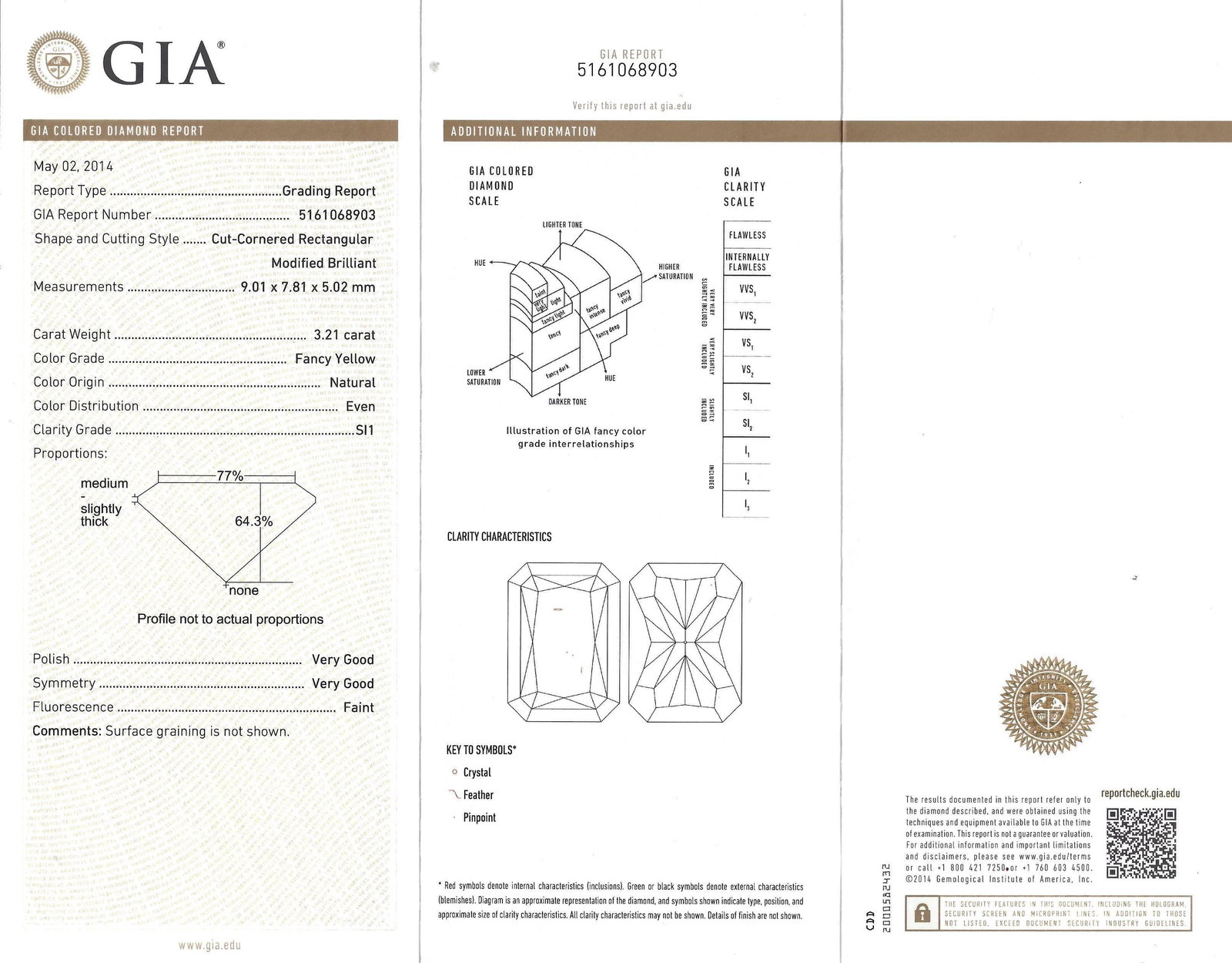 Fancy Yellow GIA and White Diamond Gold Two-Stone Stud Drop Earrings - 5