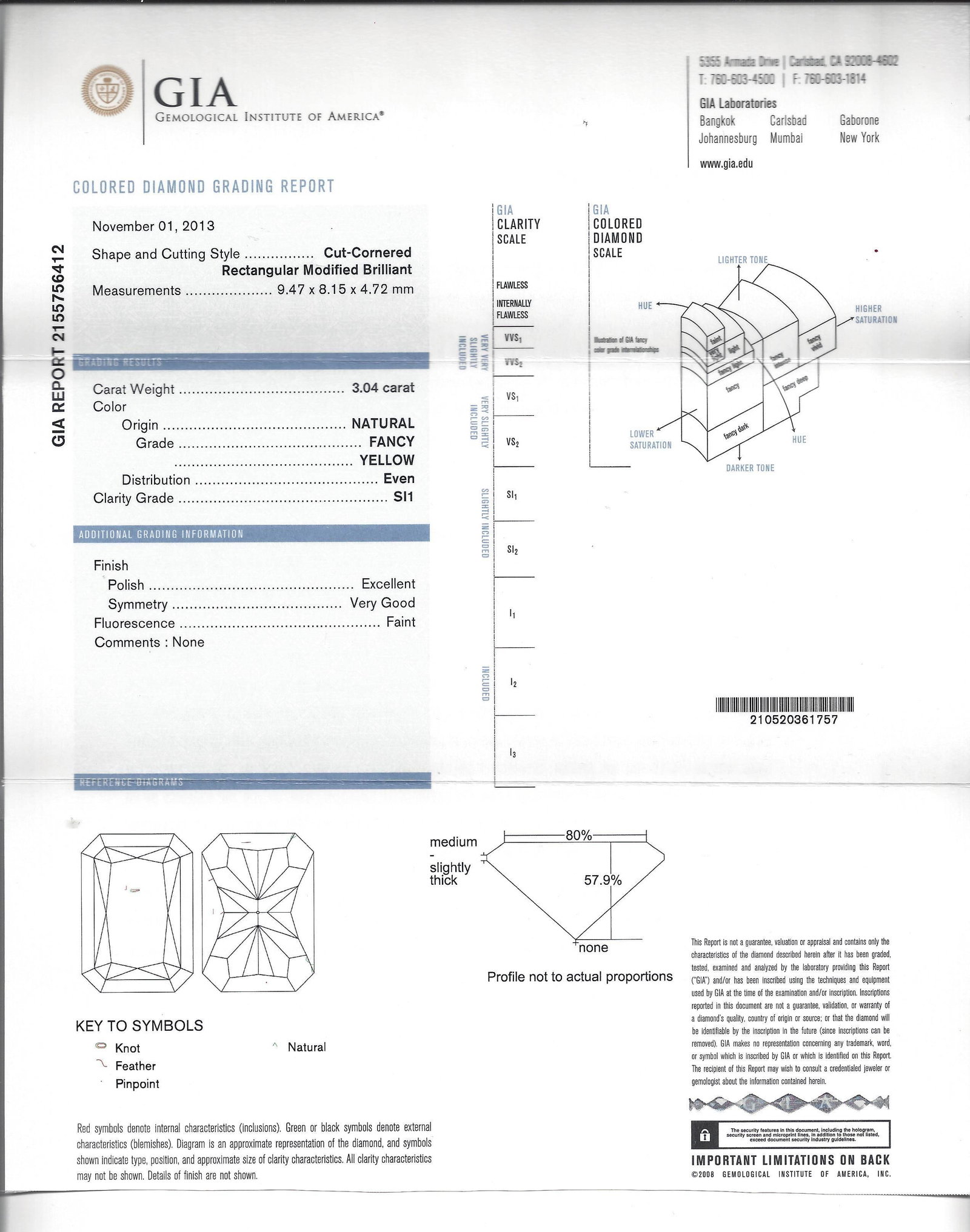 Fancy Yellow GIA and White Diamond Gold Two-Stone Stud Drop Earrings - 6