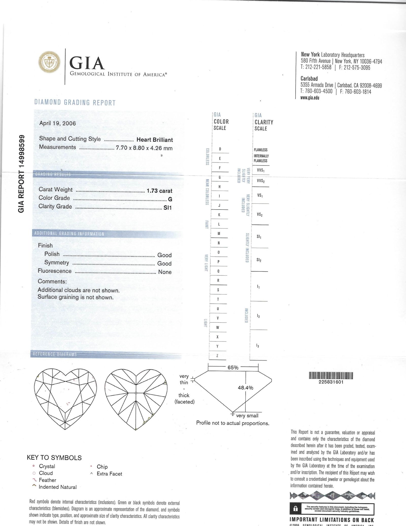 Moussaieff Heart Diamond Platinum Dangle Earrings GIA - 16