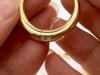 Vintage Yellow 14k Gold Hoop Clip-on Earrings - 8