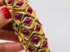 Sabbadini Vintage Bracelet 18k Gold Ruby Jewelry, Italy - 8