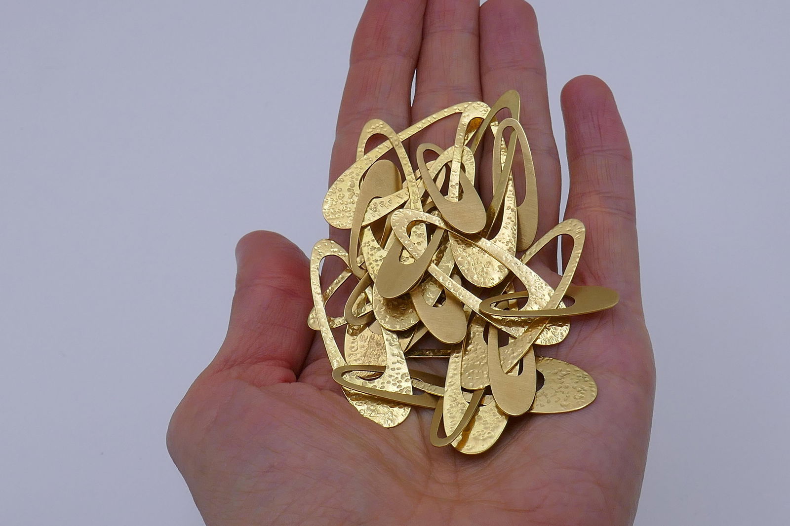 Vintage 14k Yellow Gold Flat Link Necklace - 6