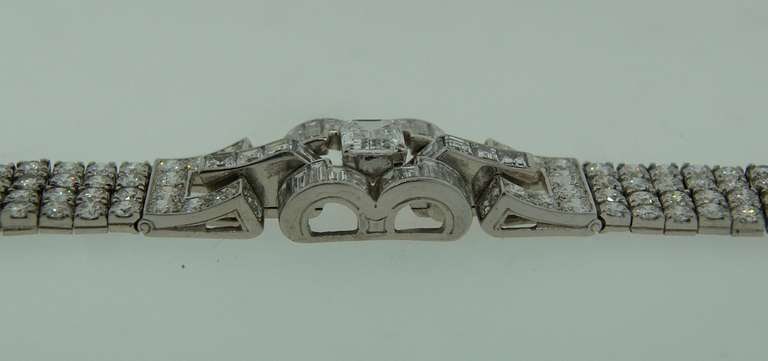 c.1960s OSCAR HEYMAN Diamond Platinum Bracelet - 15