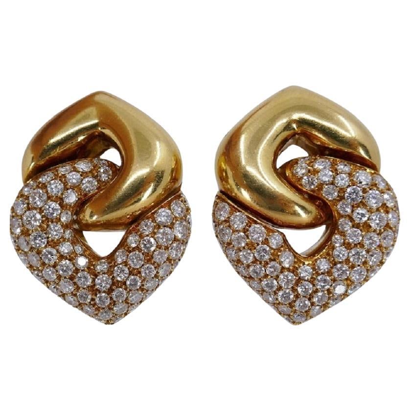 Bulgari Doppio Cuore Large Diamond Earrings - 15