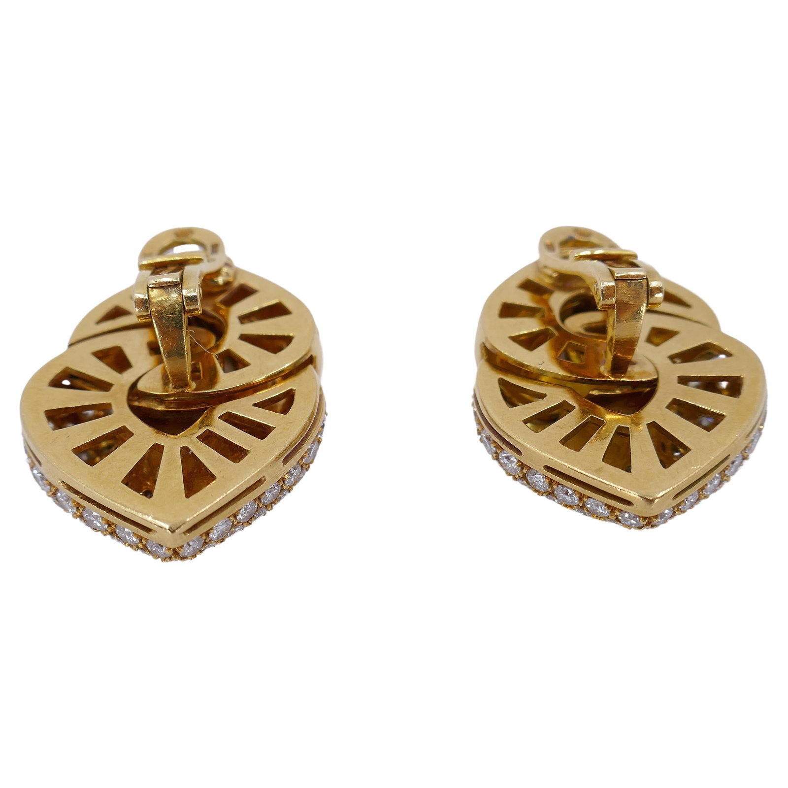 Bulgari Doppio Cuore Large Diamond Earrings - 19