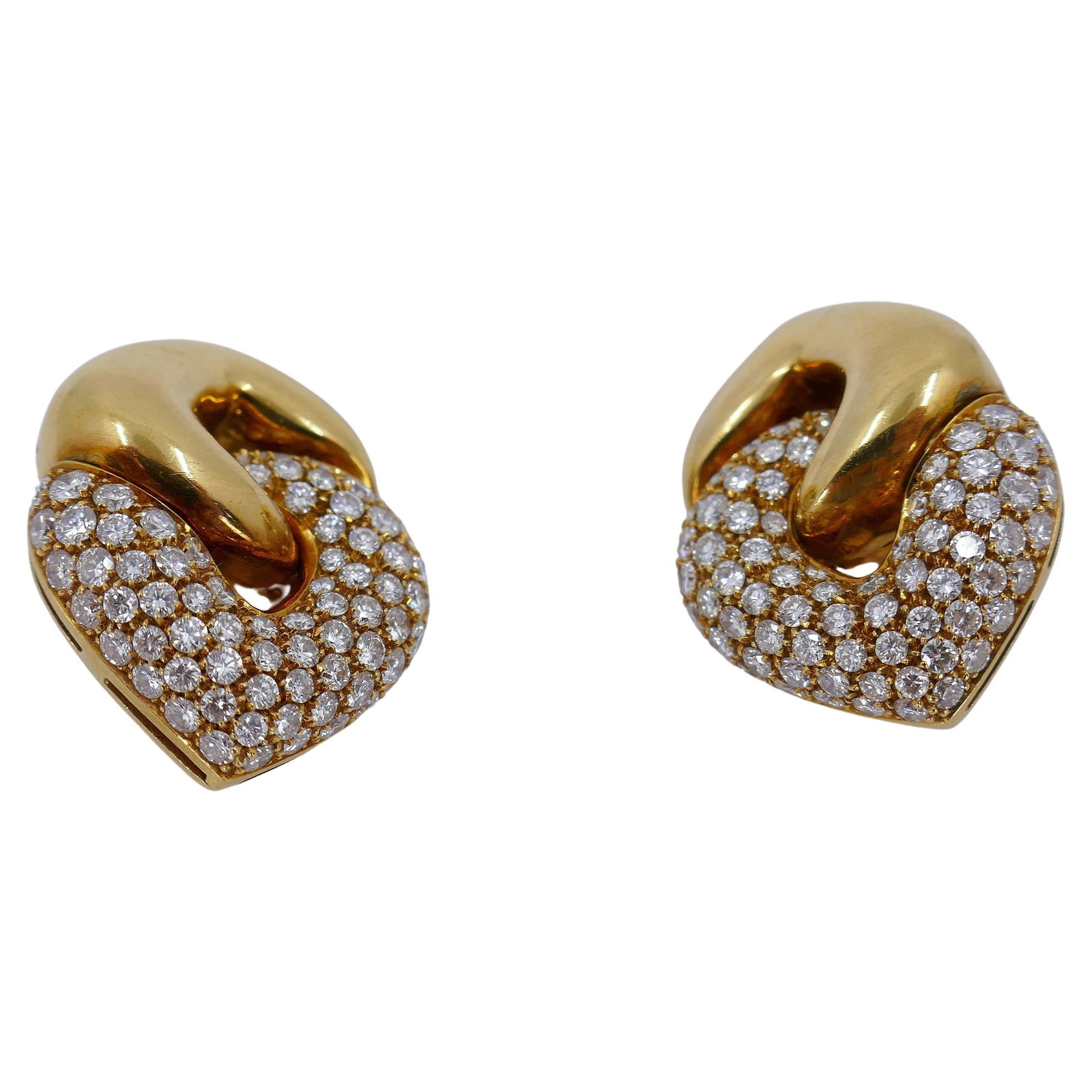 Bulgari Doppio Cuore Large Diamond Earrings - 6