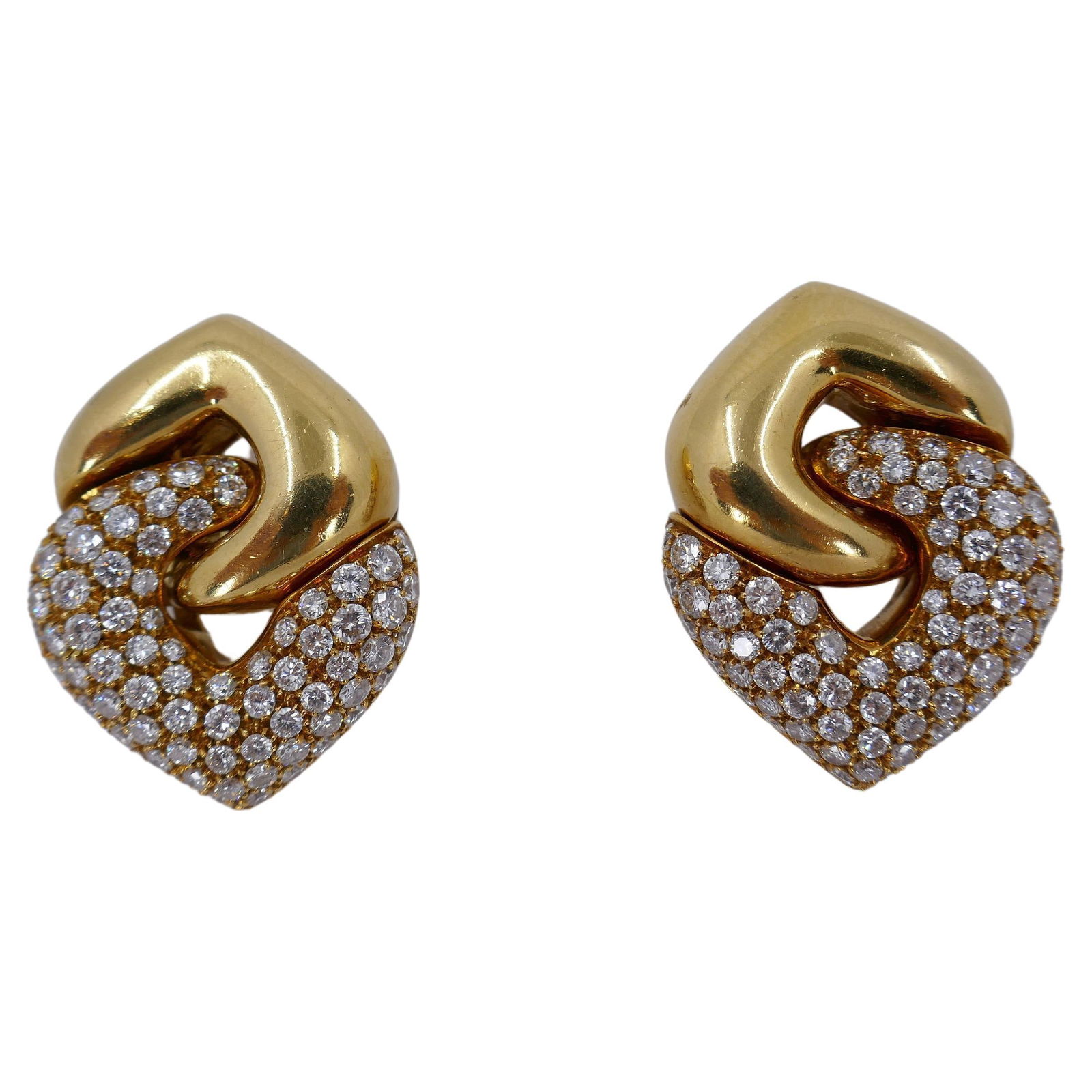 Bulgari Doppio Cuore Large Diamond Earrings - 9
