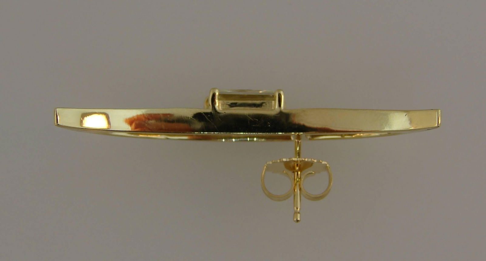 Fancy Yellow Diamond Gold Earrings - 4