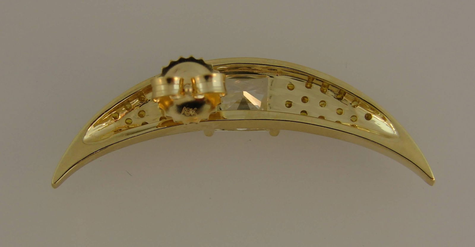 Fancy Yellow Diamond Gold Earrings - 6