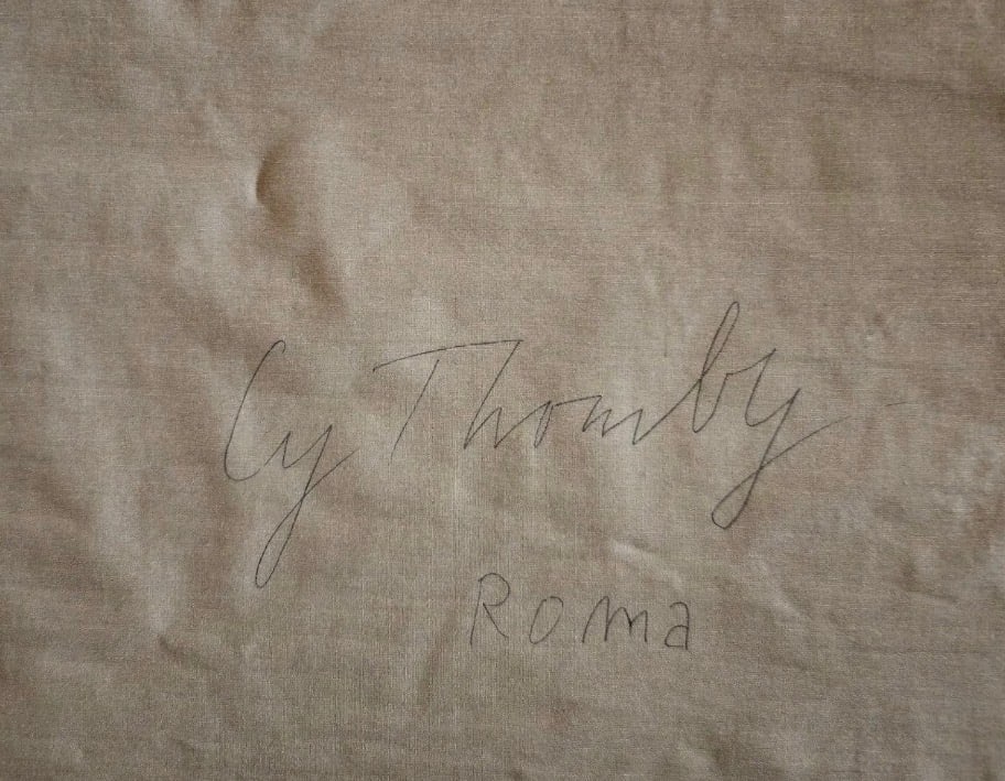 CY TWOMBLY (1928-2011), ACRYLIC AND CRAYON ON CANVAS - 2