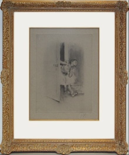 Louis Legrand, (French 1863-1951) La Gosse (The Kid).1908: Title:Louis Legrand, (French 1863-1951) La Gosse (The Kid).1908 Description:Original etching and aquatint with drypoint printed on grey wove paper. Hand signed by the artist “Louis Legrand", lower r