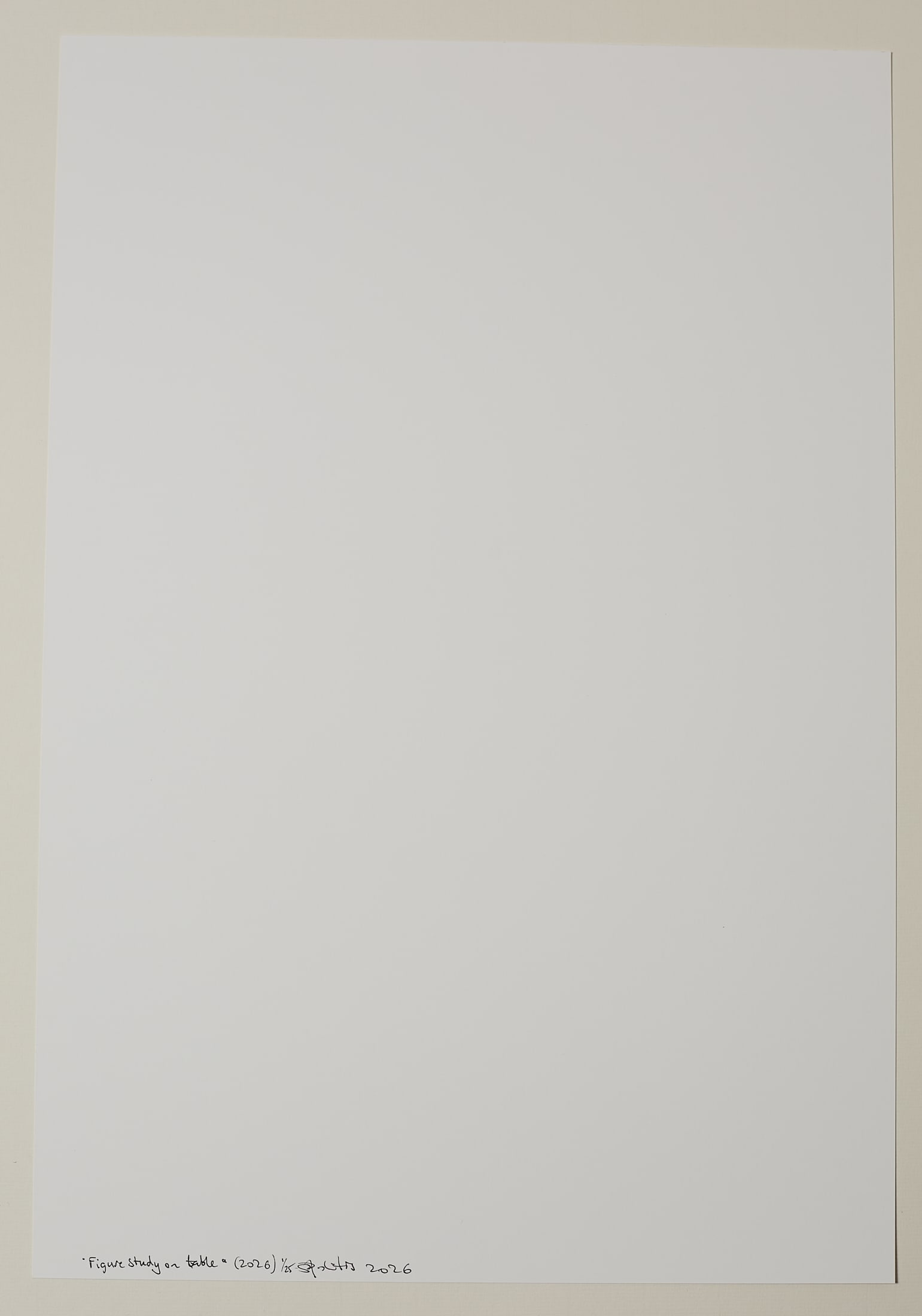 Figure study on table 2/25 (2026) - 7