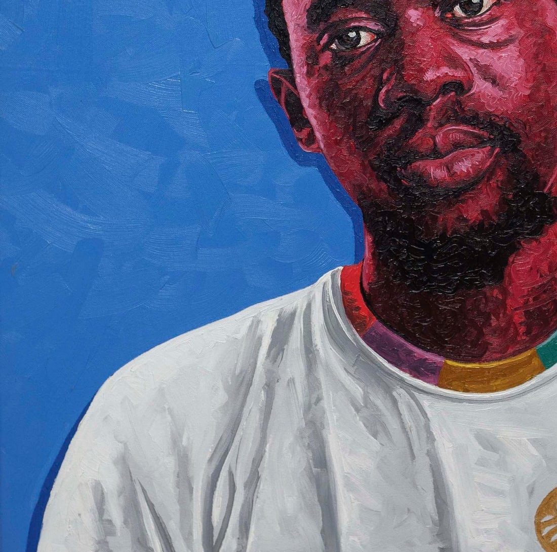 Lawrence Amoo, Sankofa - 21st Century, Contemporary, Figurative Portrait, Men, Modern Art, Oil, 2023 - 7
