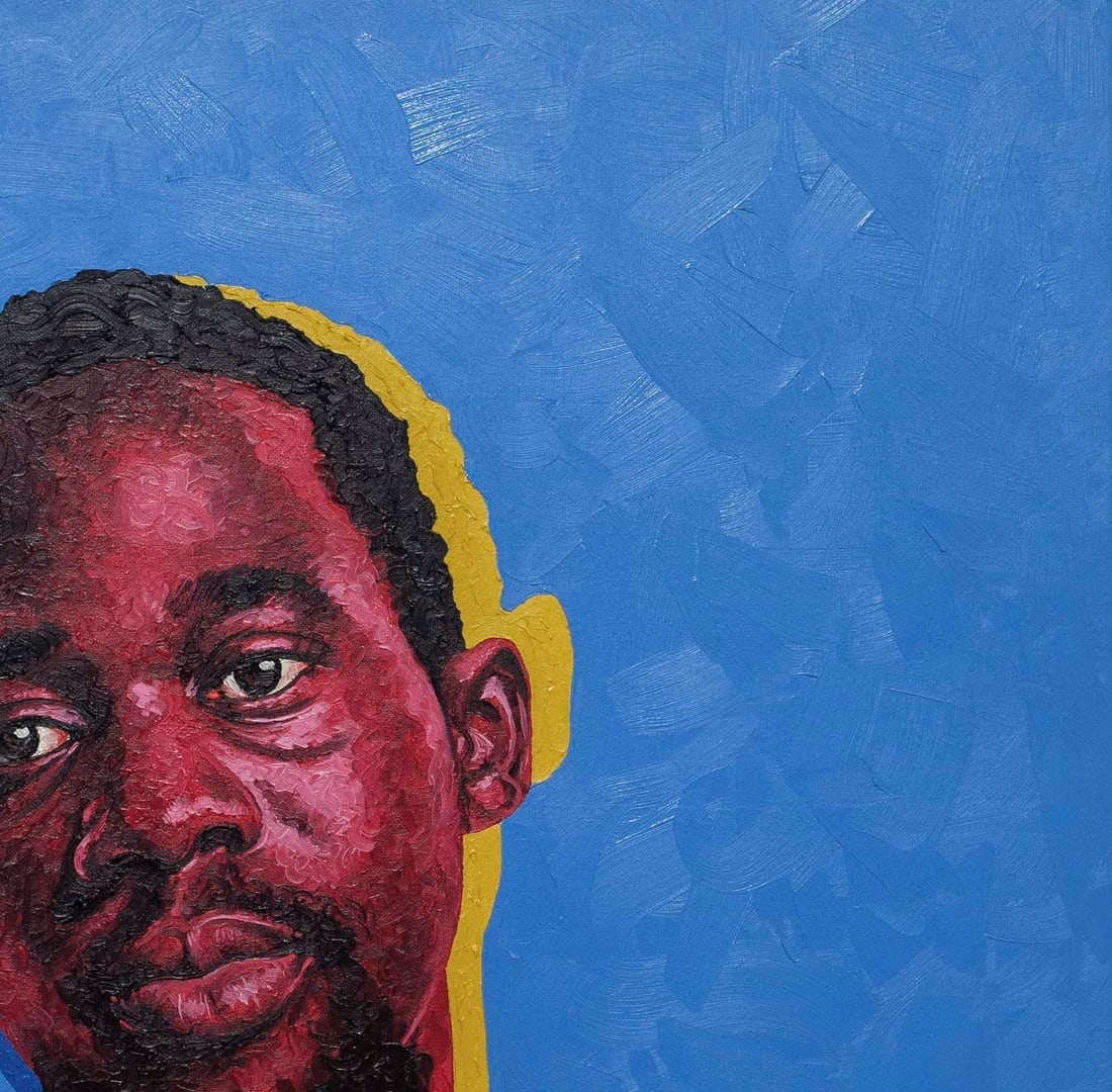 Lawrence Amoo, Sankofa - 21st Century, Contemporary, Figurative Portrait, Men, Modern Art, Oil, 2023 - 6