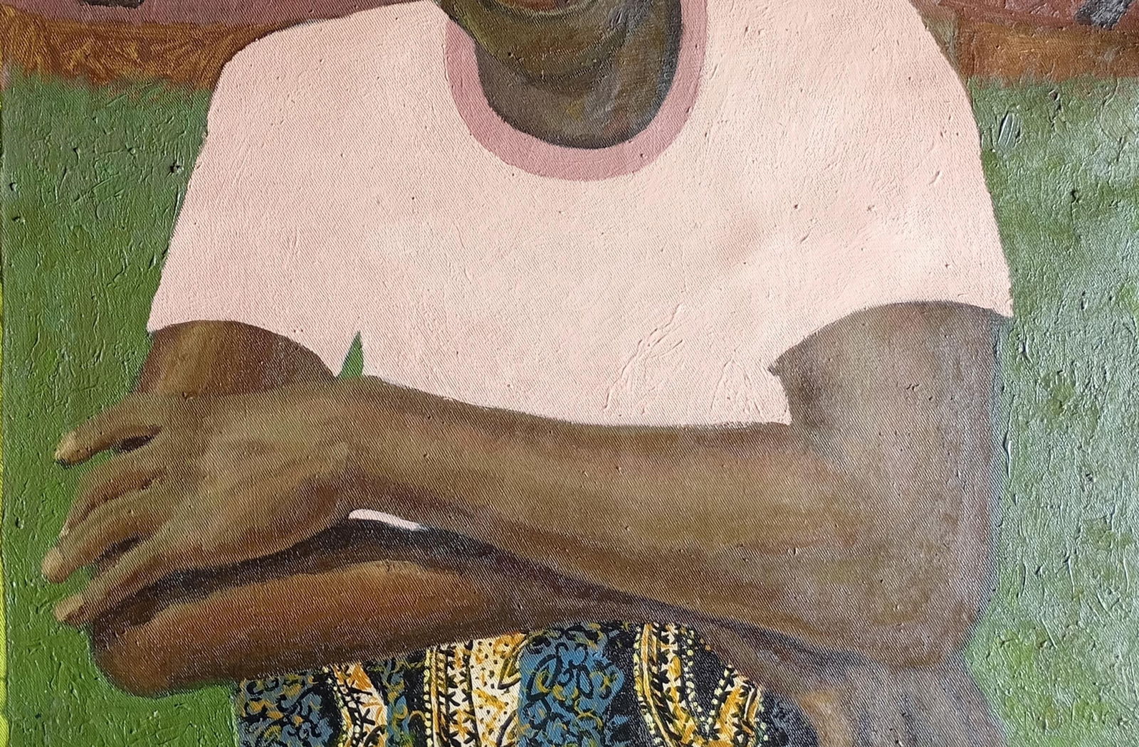 Olamilekan Bello, Ben (Water in the Hole) -21st Century, Contemporary, Figurative, Landscape, Men, - 2