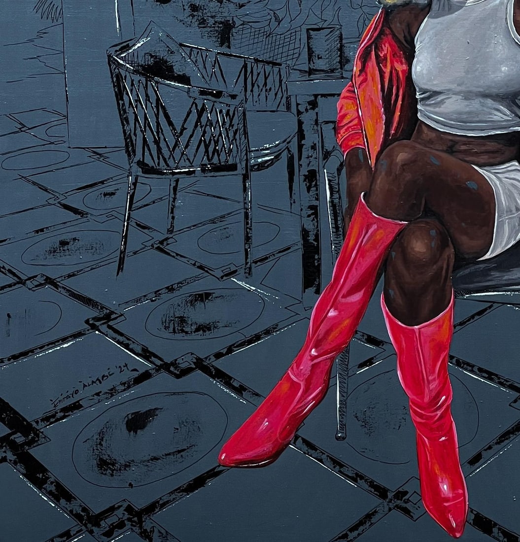 Eyitayo Alagbe , We Outside 2 (Lagos Baddie Girl) - 21st Century, Contemporary, Figurative, Women, - 2