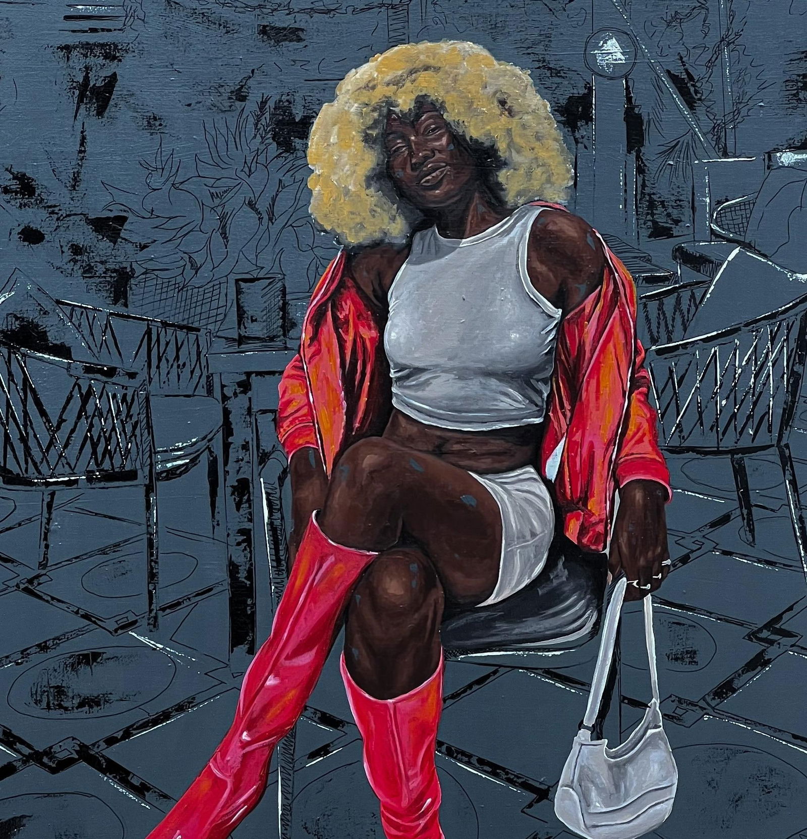 Eyitayo Alagbe , We Outside 2 (Lagos Baddie Girl) - 21st Century, Contemporary, Figurative, Women, - 4