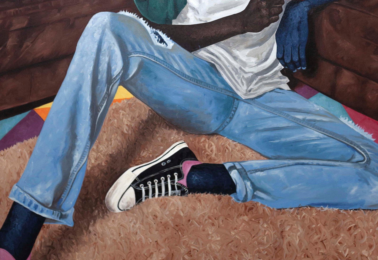 Lawrence Amoo, Body of Mind -21st Century, Contemporary, Figurative, Women, Men Oil, Modern Art, - 4