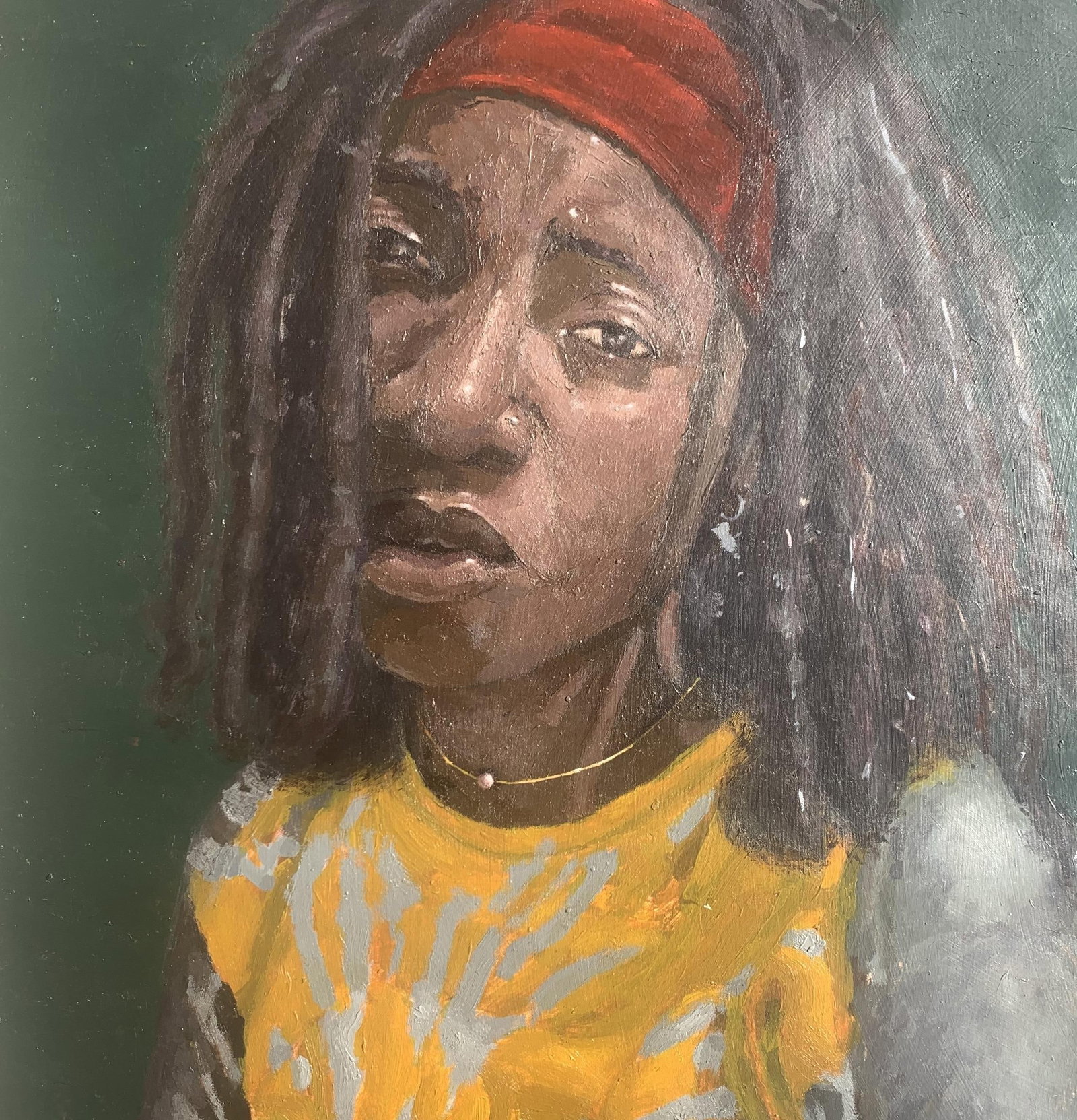 Olamilekan Bello, Lonely With Thoughts 1 - 21st Century, Contemporary, Figurative Portrait, Women, - 7