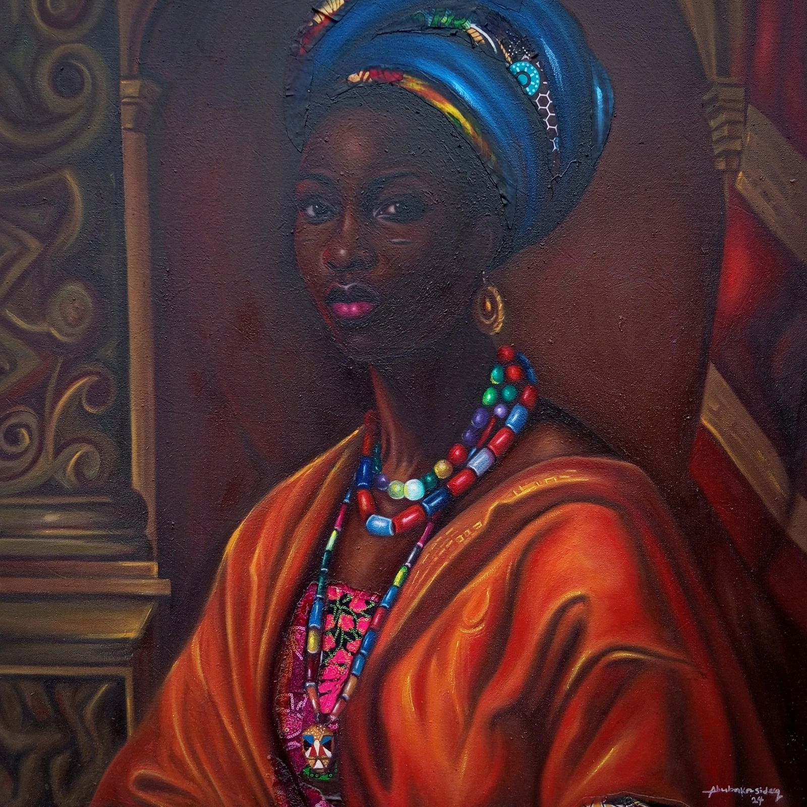 Bakare Abubakri-sideeq Babatunde, Onileke Ara (Beaded in Style) 2 -21st Century Contemporary, - 13