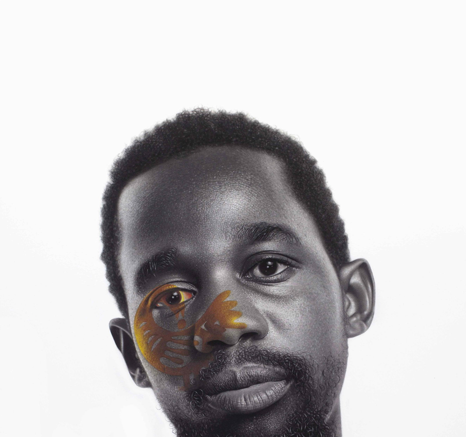 Lawrence Amoo, Sankofa II -21st Century, Contemporary, Figurative Portrait, Men, Mixed Media, 2024 - 3
