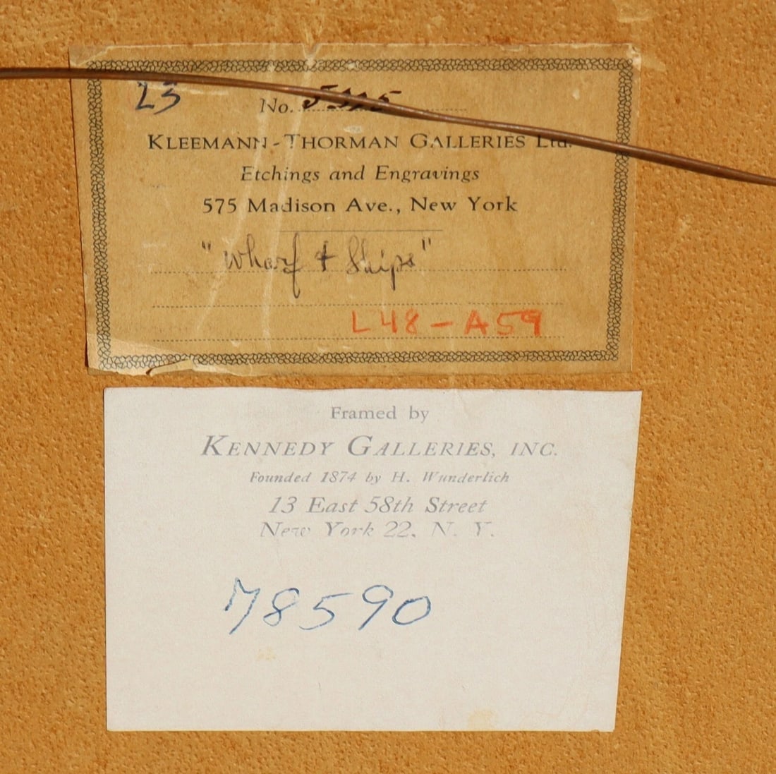 AUGUSTE BROUET Fine Gallery S/N Etching Saint Malo Harbour Brittany Circa 1926 - 8