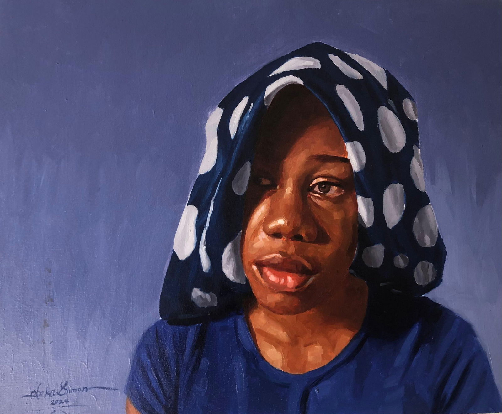 Simon Obeka, Vision of Twilight 1 - 21st Century, Contemporary, Figurative, Women, Realism, 2024 - 4