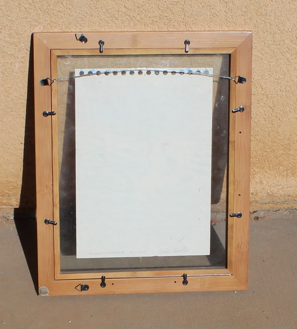 SCOLI ACOSTA Man "Recording Tafraoute" Mixed Media on Paper Compare at $3k - 5