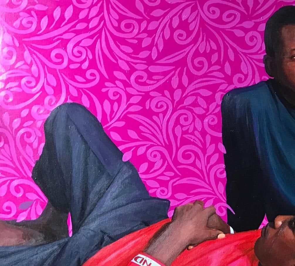 Kehinde Mayowa, My Brother - 21st Century Contemporary, Figurative Portrait, Men, Colour Pattern, - 6