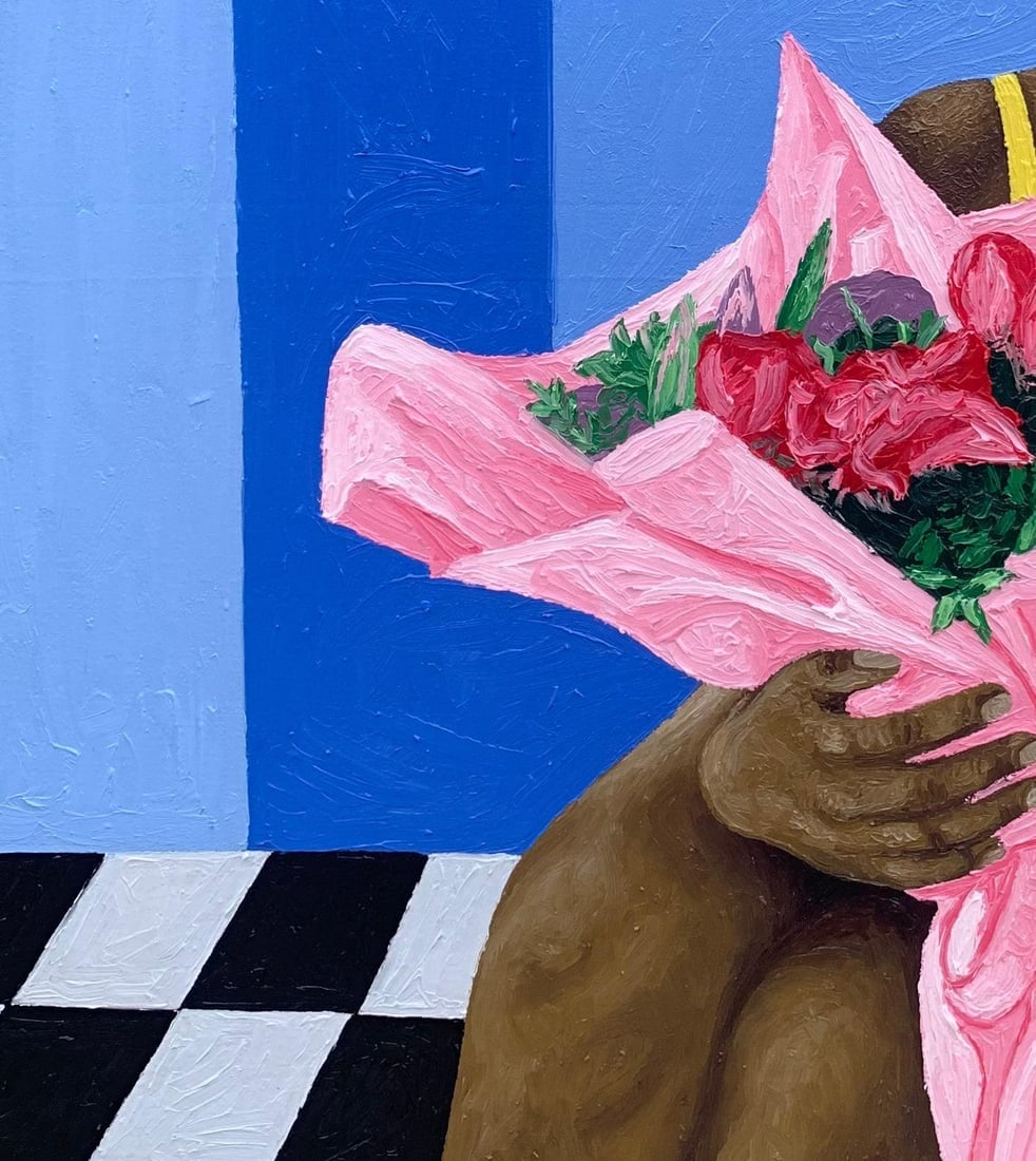 Joshua Salami, Moment He Gave Me Flowers - 21st Century, Contemporary, Landscape, Women, Love, 2024 - 7