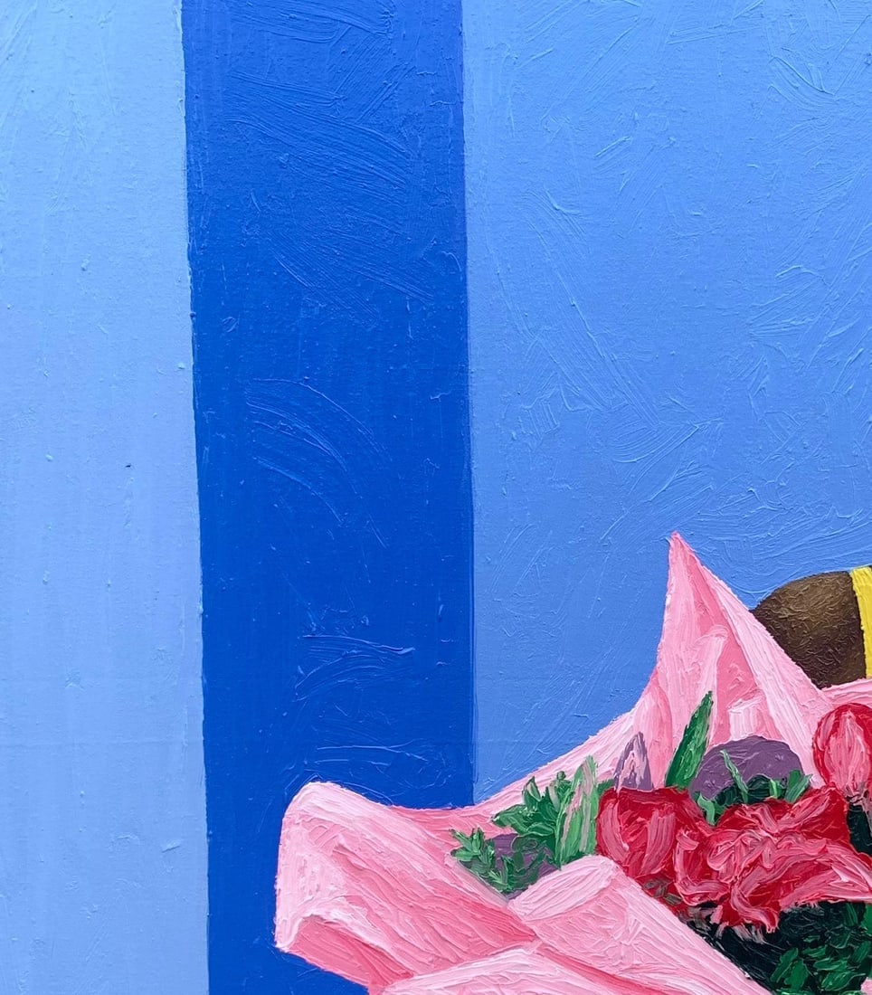 Joshua Salami, Moment He Gave Me Flowers - 21st Century, Contemporary, Landscape, Women, Love, 2024 - 5