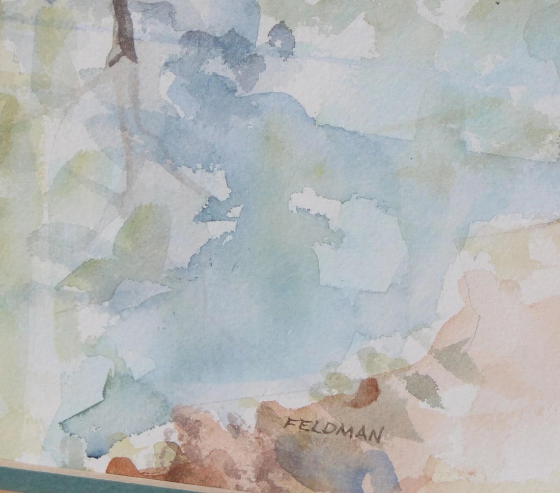 MARILYN FELDMAN Great Falls Tavern Potomac Valley Maryland watercolor - 4