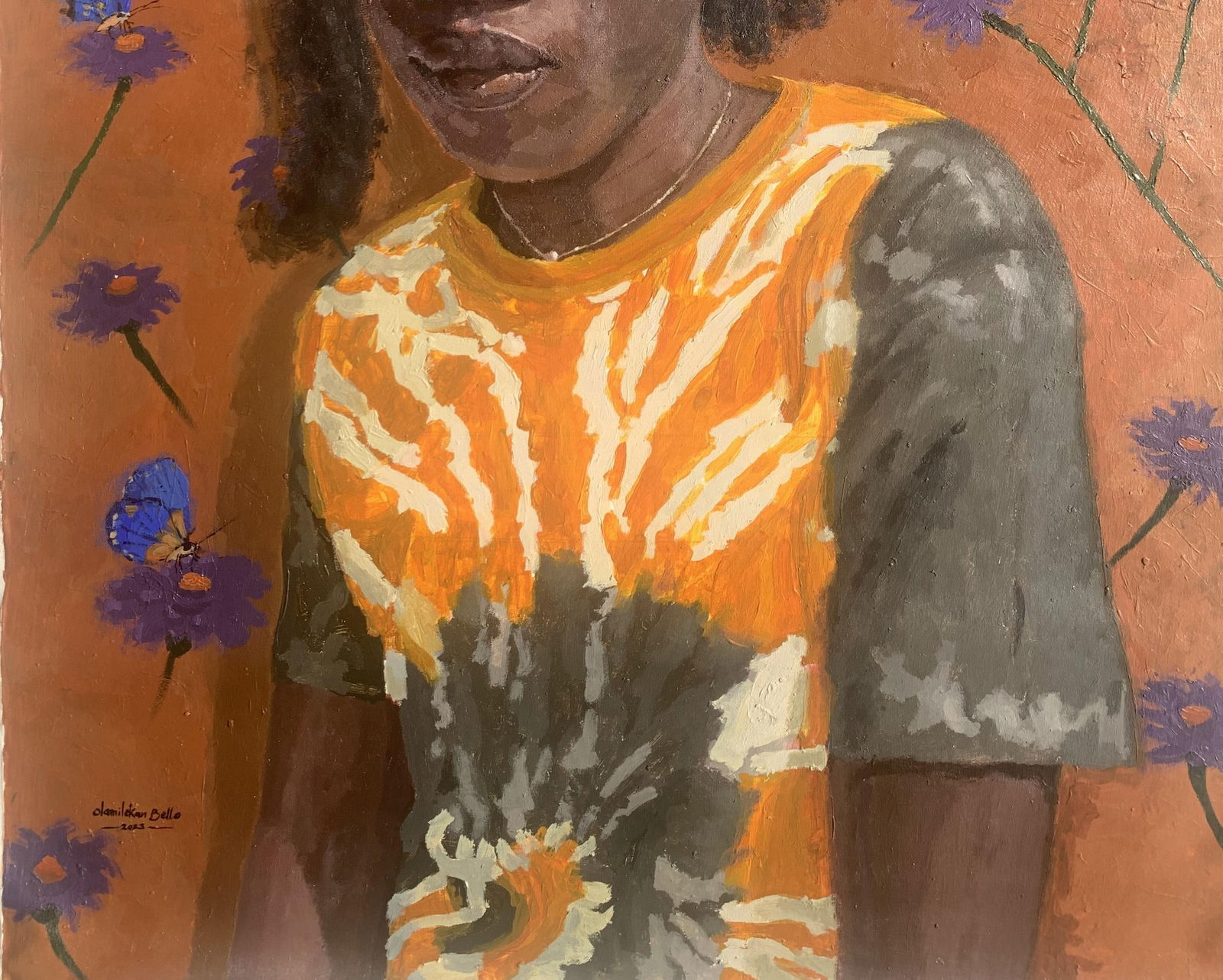 Olamilekan Bello, Lonely With Thoughts 2 - 21st Century, Contemporary, Figurative Portrait, Women, - 2