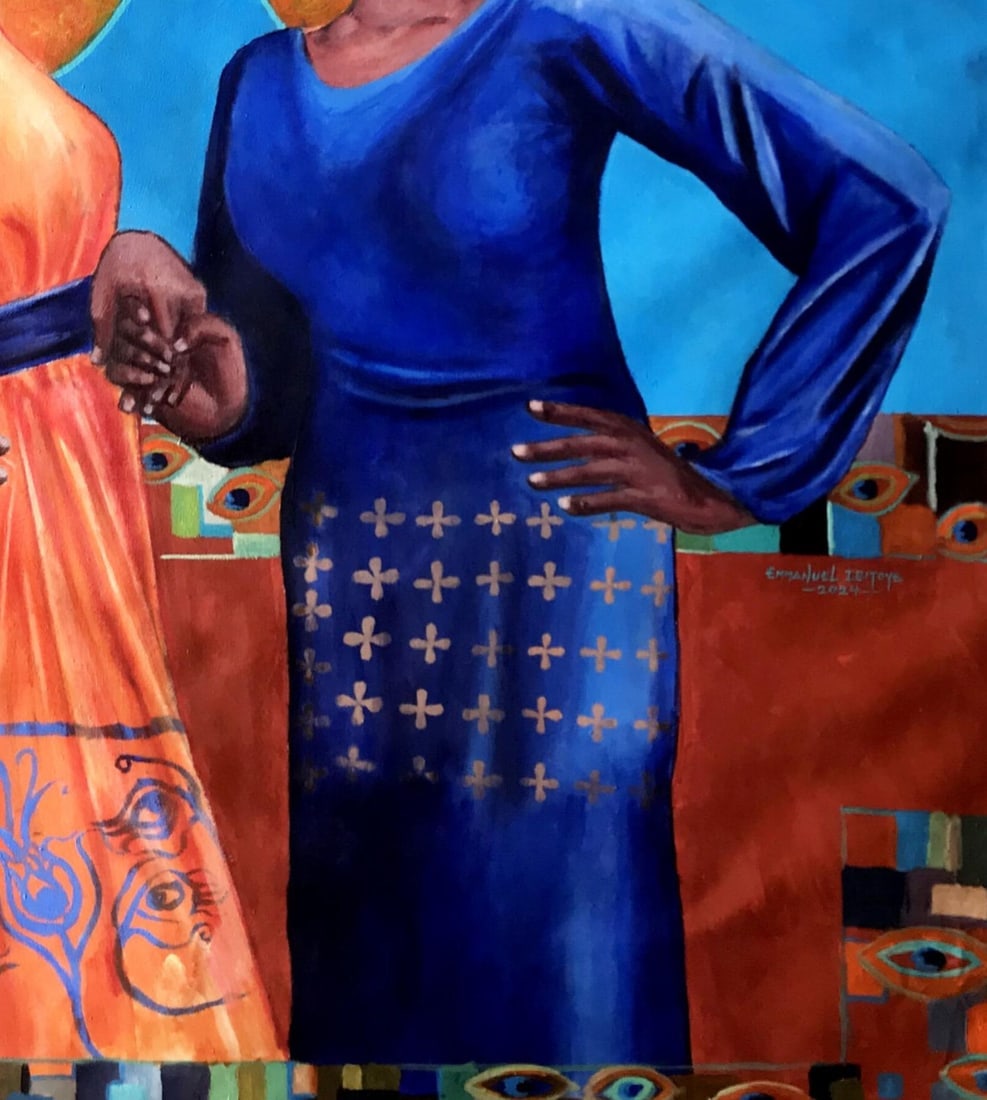 Ibitoye Emmanuel, Matchless Bond - 21st Century, Contemporary, Figurative, Women, Love, Fashion, - 9
