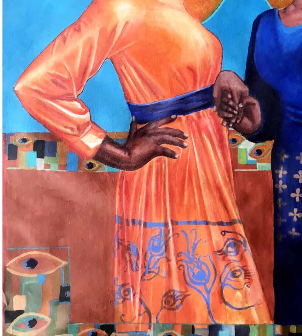 Ibitoye Emmanuel, Matchless Bond - 21st Century, Contemporary, Figurative, Women, Love, Fashion, - 2