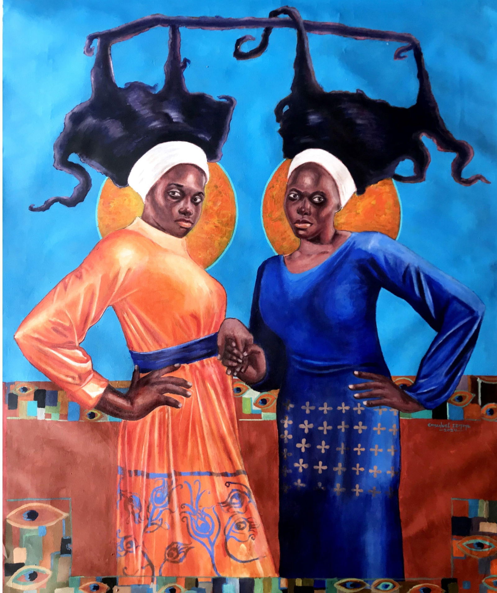 Ibitoye Emmanuel, Matchless Bond - 21st Century, Contemporary, Figurative, Women, Love, Fashion, - 5