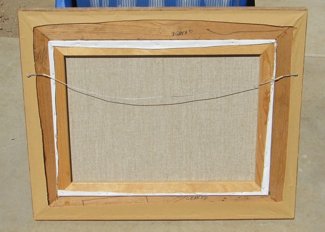 JAMES ALLEN Impressionist Landscape with Barns Original oil painting - 5