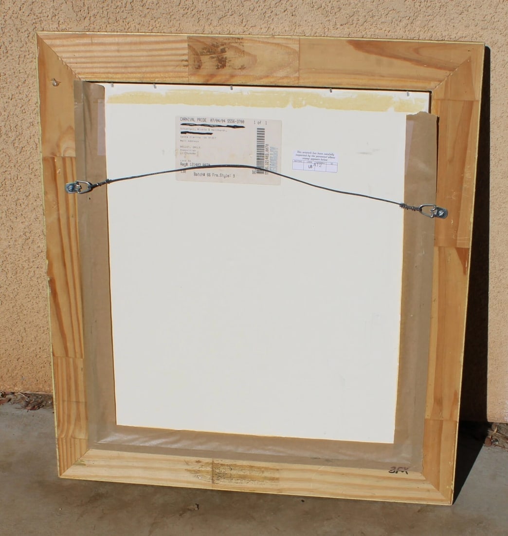 EMILE BELLET Artist's Proof Lithograph "Exposition" Fauvist Woman in Yellow Gown - 7