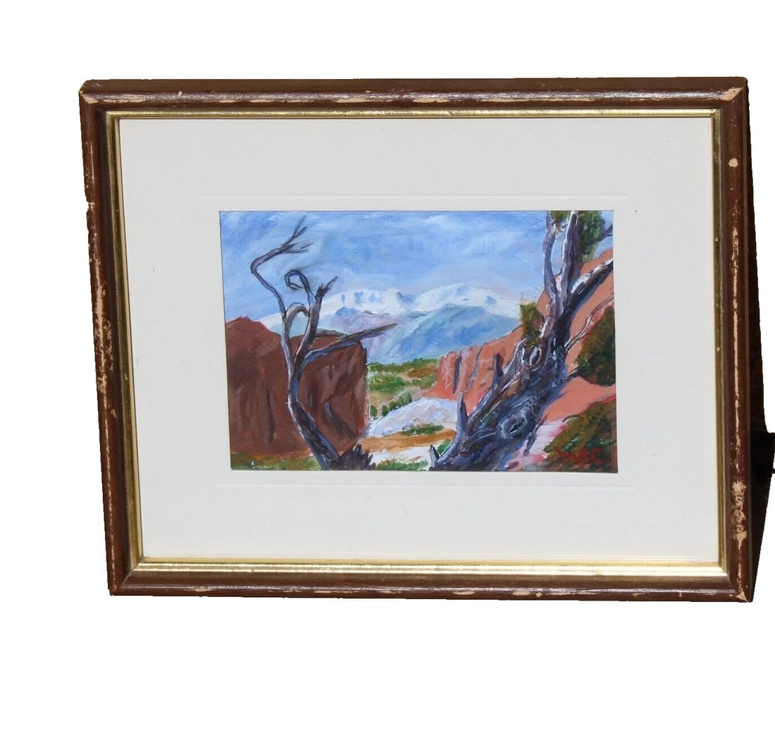 JOHN W. McCLENDON "PIKE'S PEAK" acrylic painting - 2