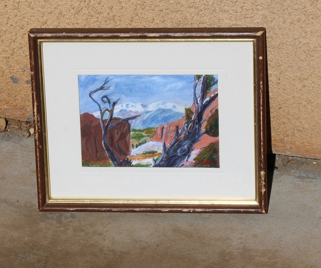 JOHN W. McCLENDON "PIKE'S PEAK" acrylic painting - 3