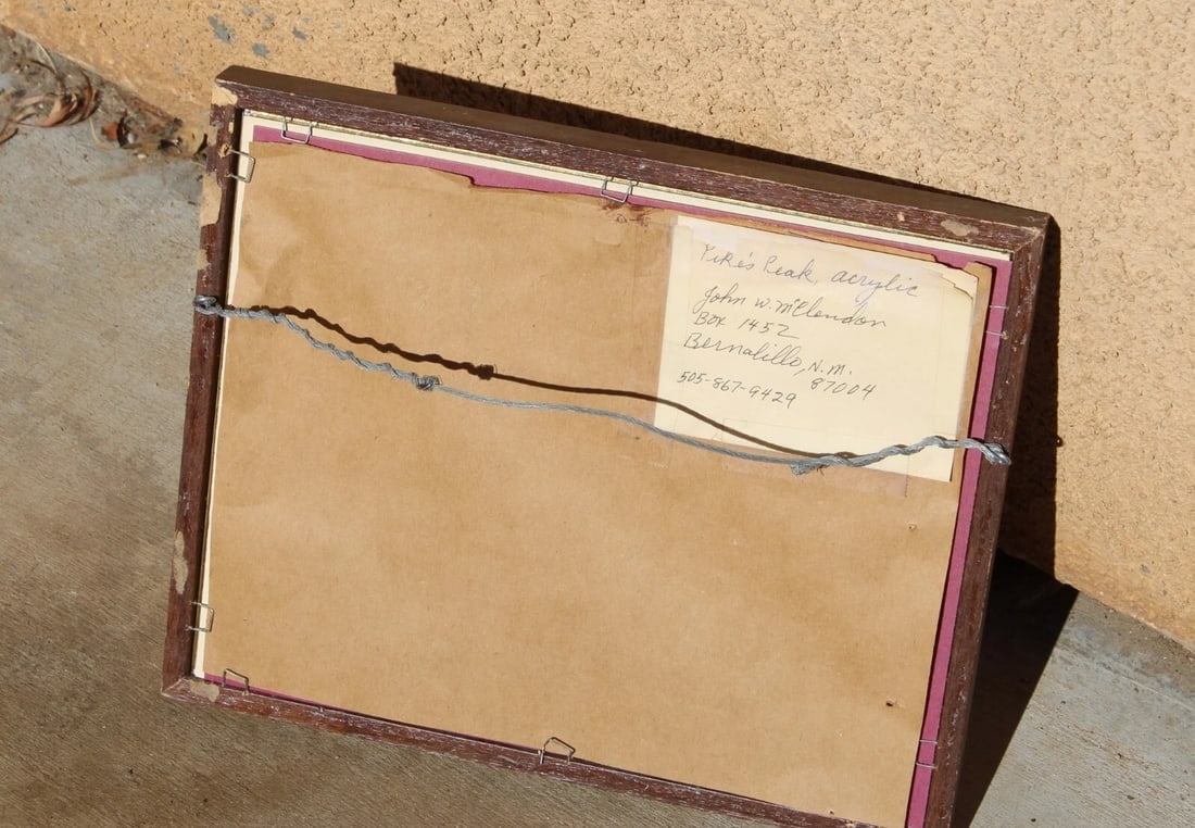 JOHN W. McCLENDON "PIKE'S PEAK" acrylic painting - 7