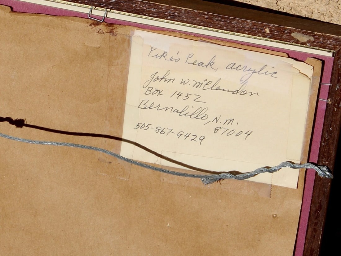 JOHN W. McCLENDON "PIKE'S PEAK" acrylic painting - 8