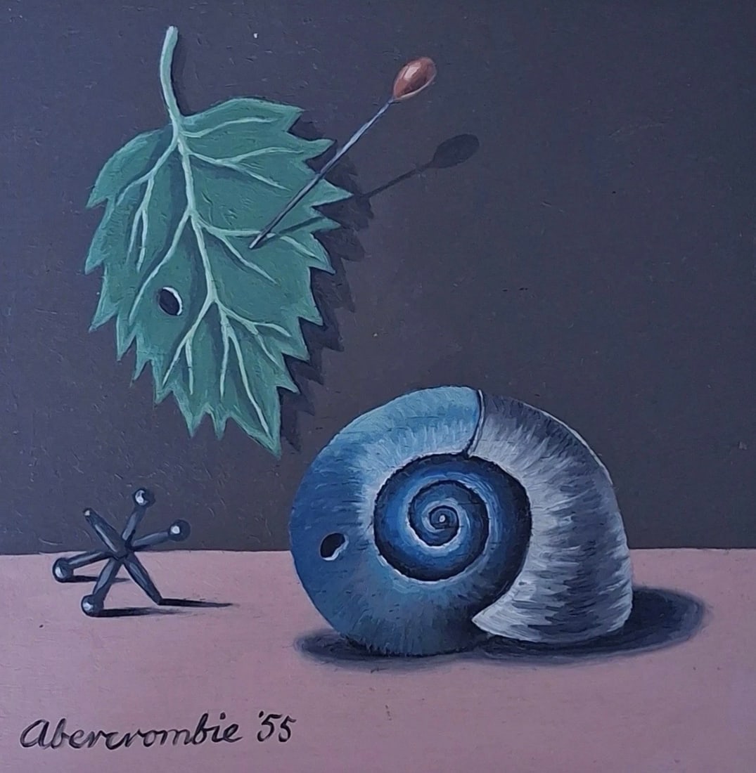 IN THE MANNER OF/AFTER Gertrude Abercrombie, Leaf with Pin and shell "55 - 2