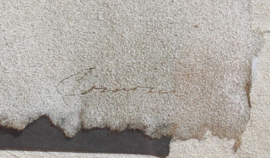 Artist Unidentified Mixed Media Collage with Fan & Scrolls titled Ming Dynasty - 6